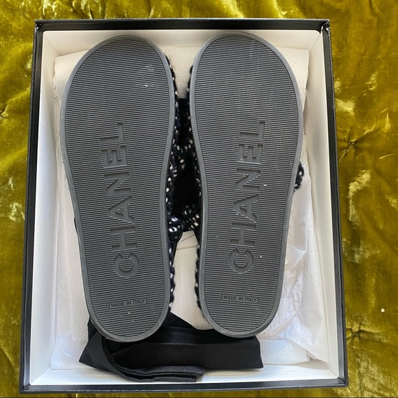 Chanel Sandals SZ 39 black 100%auth - Picture 3 of 15